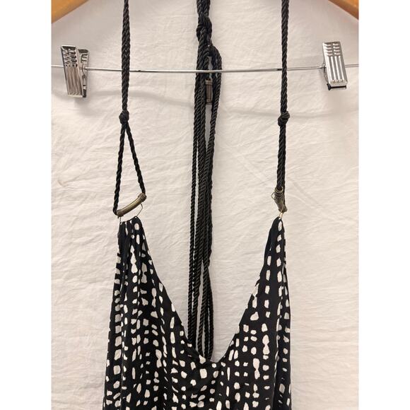 VIX PAULA HERMANNY Dots Thai Printed Voile Dress Medium Vacation Resort Summer - Picture 7 of 8